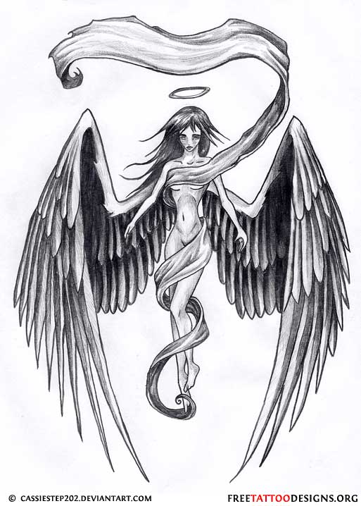 513x718 Addthis - Flying Angel Sketch