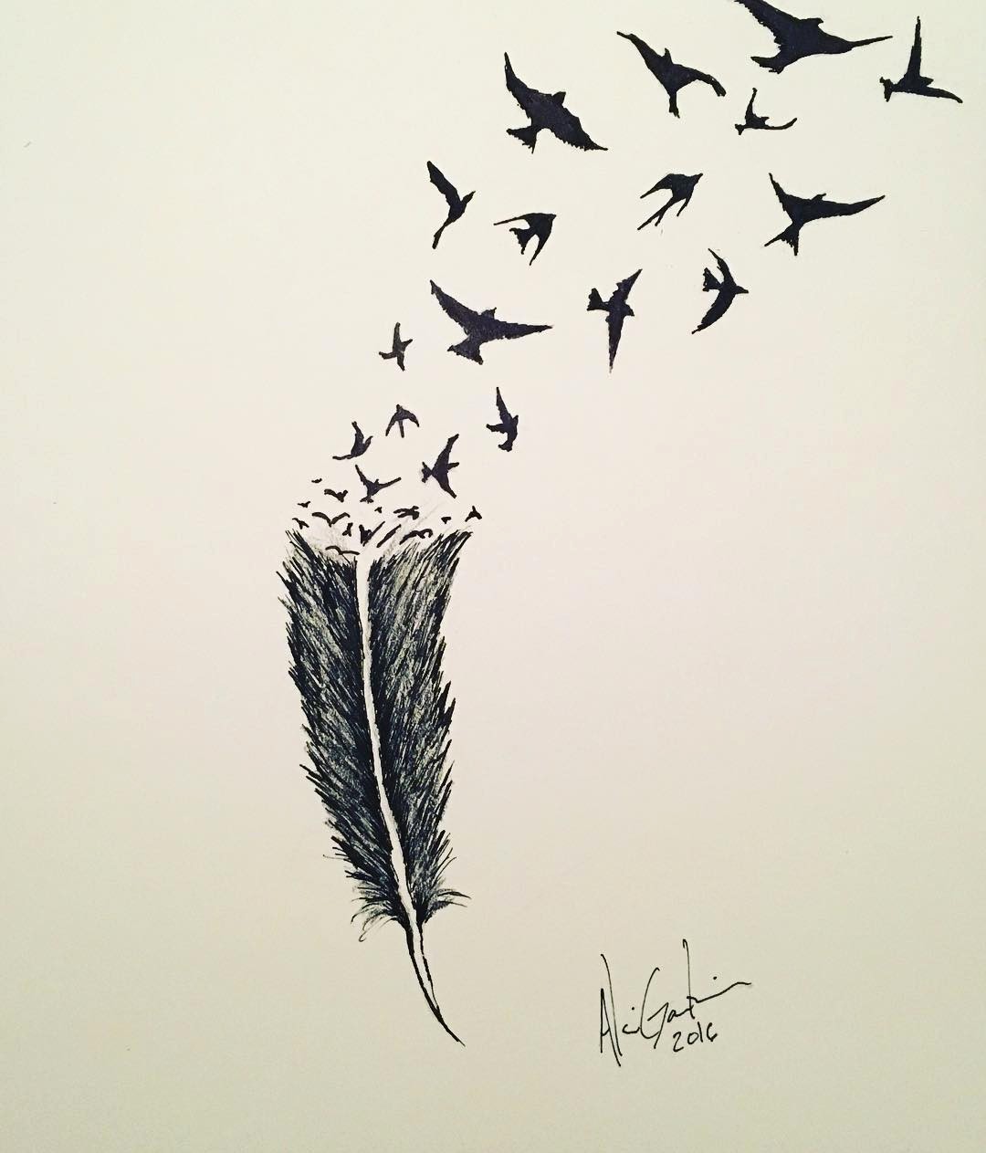 Draw Birds Flying Bi. 