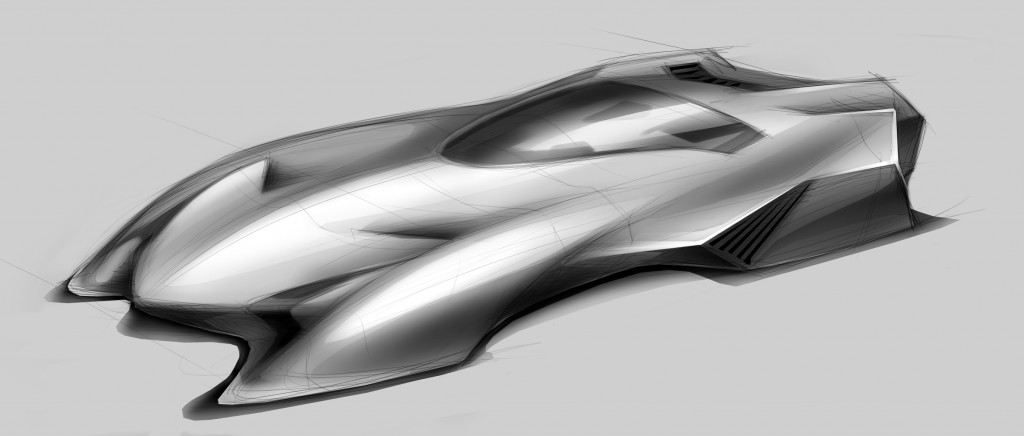 1024x436 Gm Opens Seoul Advanced Design Studio, Releases Sketch Of Flying - Flying Car Sketch