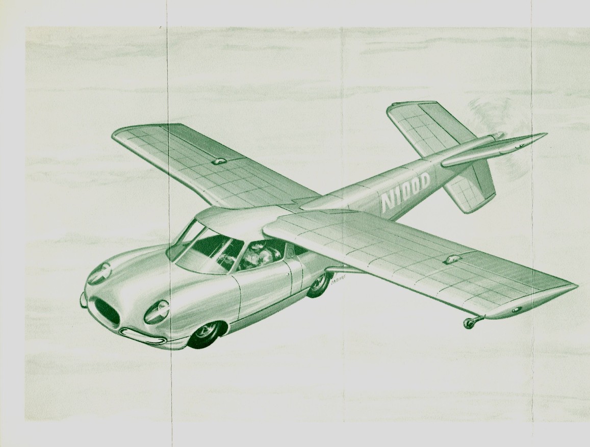 1157x877 Taylor Aerocar (1956) Flying Car - Flying Car Sketch