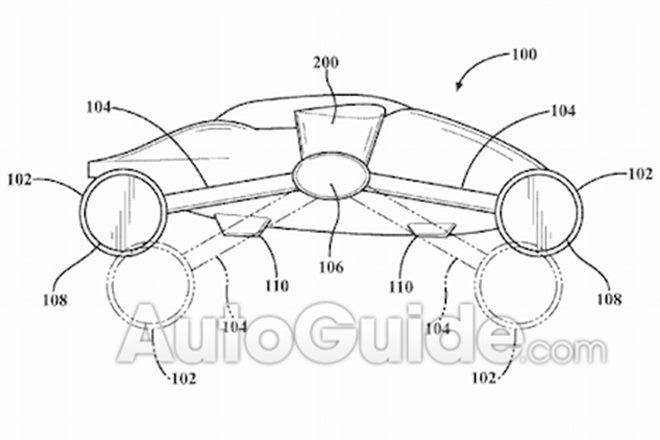660x440 Toyota Flying Car In The Making! Patent Sketch Reveals Rotors That - Flying Car Sketch
