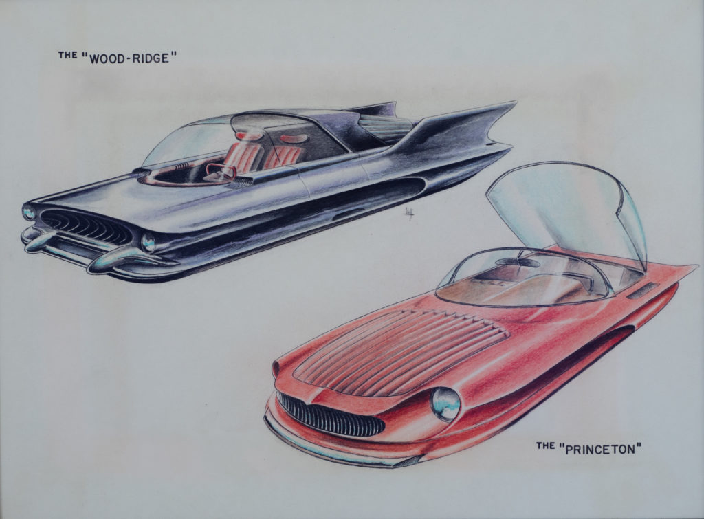 1024x755 Flying Cars Wolff Designs 1959. Retrofuturism - Flying Car Sketch