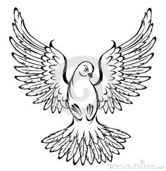 236x243 121 Best Dove Images In 2018 Pigeon Tattoo, Tattoo - Flying Dove Sketch