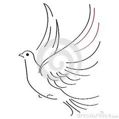236x236 - Flying Dove Sketch