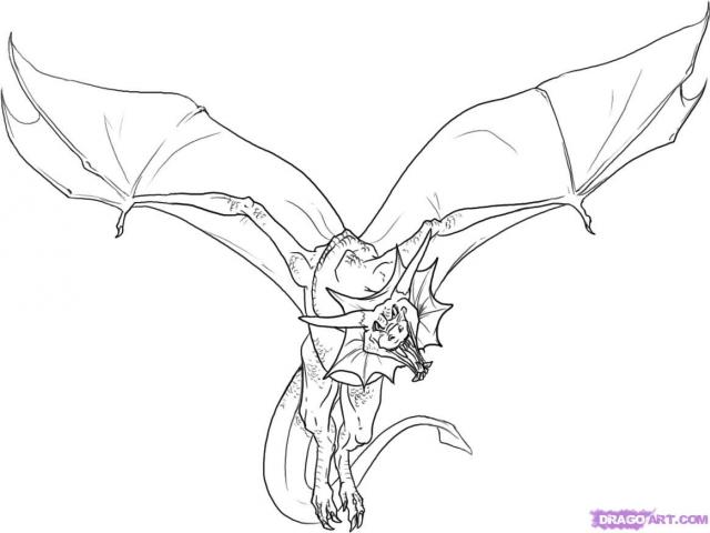640x480 Drawn Dragon Flying Dragon 10 - Flying Dragon Sketch