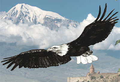 400x273 How To Draw An Eagle - Flying Eagle Pencil Sketch