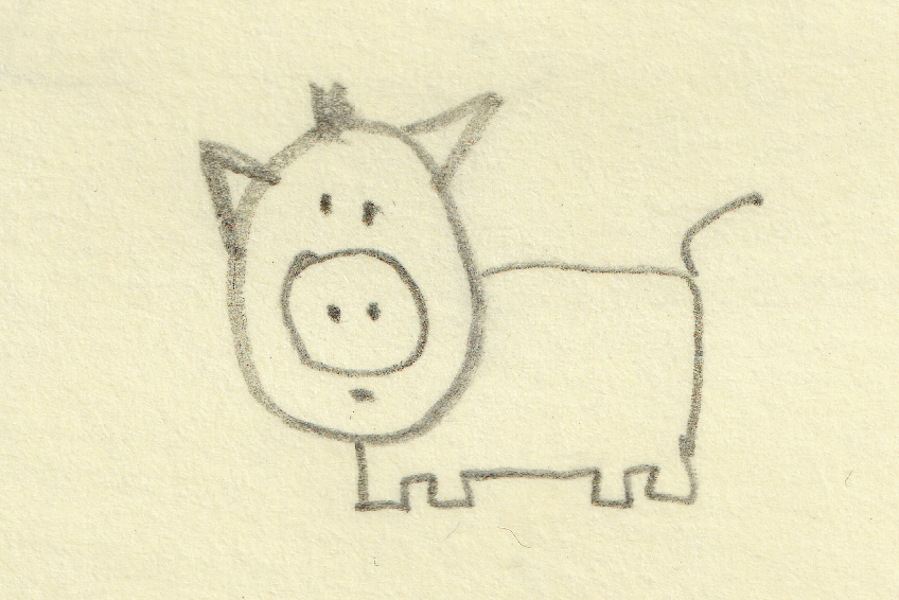 899x600 Flying Pig. Nature. Drawings. Pictures. Drawings Ideas For Kids - Flying Pig Sketch
