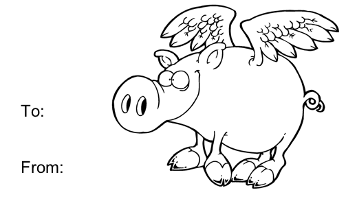 503x290 Flying Pig Coloring Pages Free Coloring Library - Flying Pig Sketch