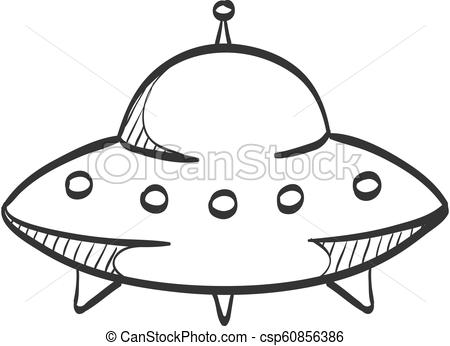 450x346 Sketch Icon - Flying Saucer Sketch