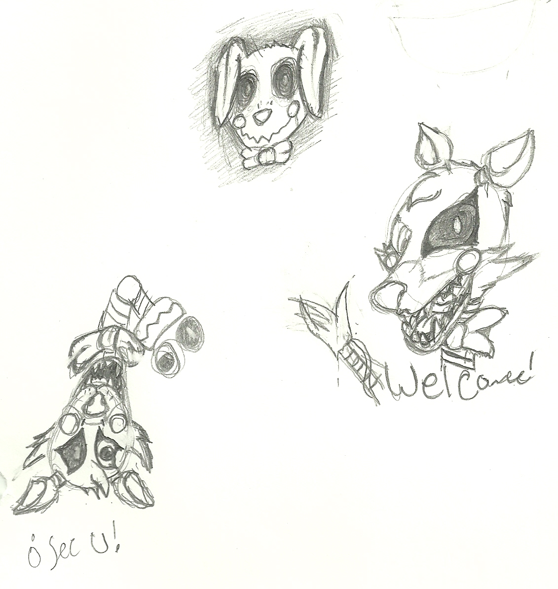 1131x1193 Fnaf Sketches By Eclipsethewolf - Fnaf Sketches