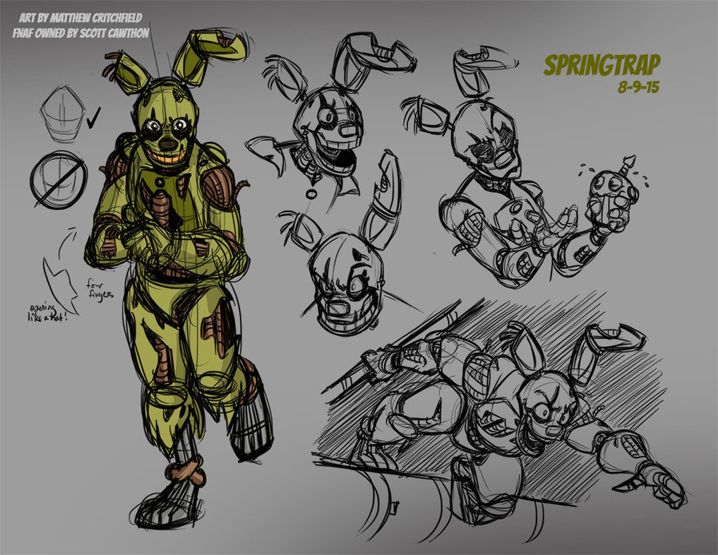 1017x786 Fnaf - Fnaf Sketches