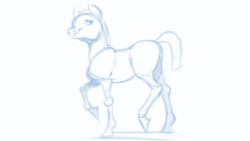 500x281 Foal Drawing Tumblr - Foal Sketch