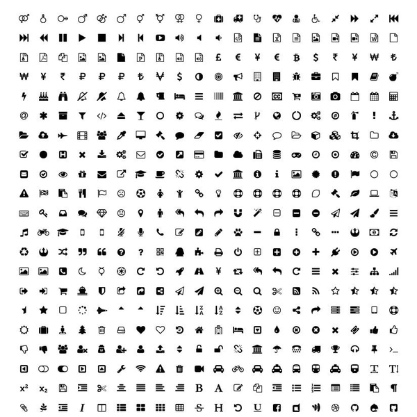 600x600 Sketch Font Awesome Sketch Symbols - Font Awesome Sketch