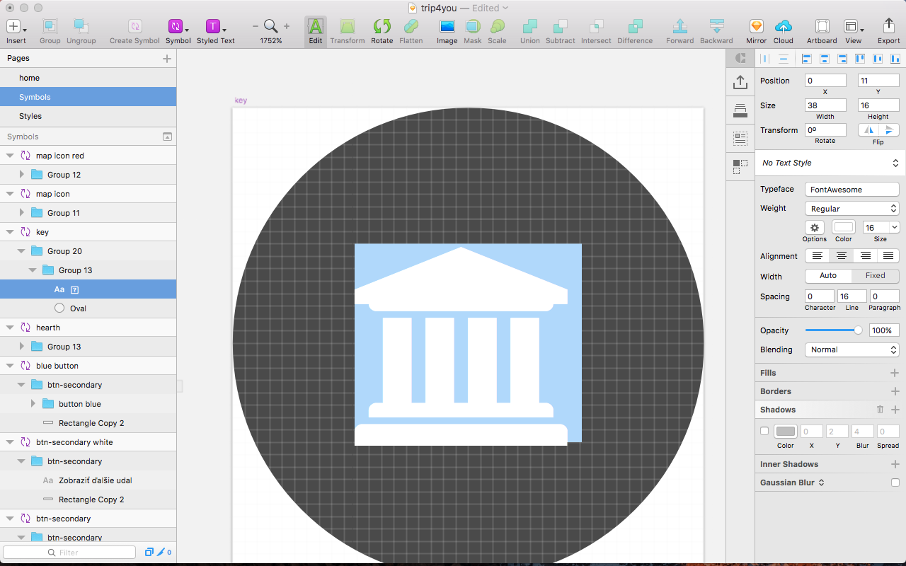 1280x800 Icon - Font Awesome Sketch