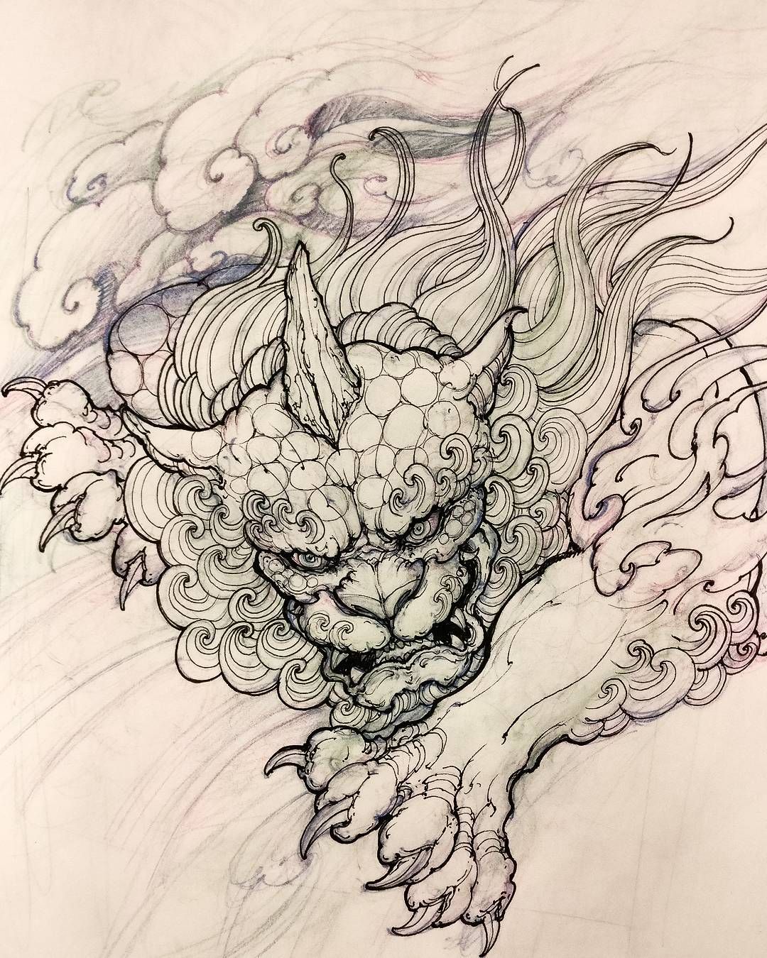 1080x1350 Foodog Sketch - Foo Dog Sketch