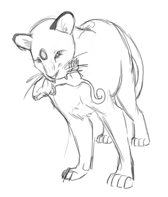 544x636 Pokemon - Food Chain Sketch