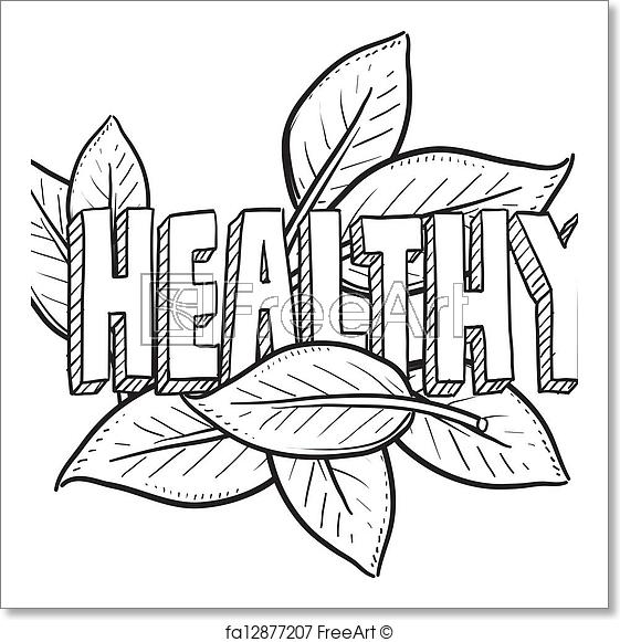 561x581 Free Art Print Of Healthy Food Sketch. Doodle Style Healthy Food - Food Sketch