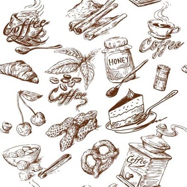 368x368 Hand Drawn Food Free Vector Download (10,745 Free Vector) For - Food Sketch Vector