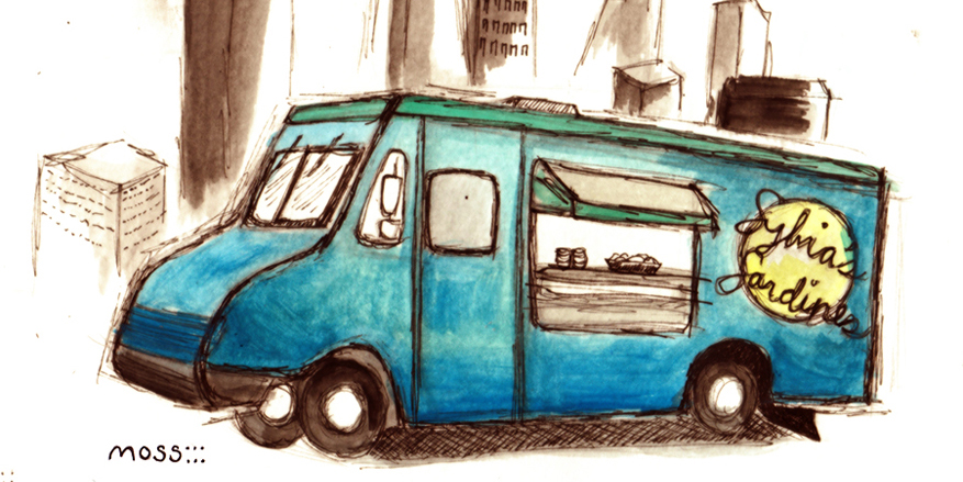 877x439 From Food Truck To Restaurant Chicago Moss Design - Food Truck Sketch