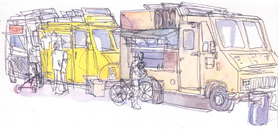 550x256 Los Angeles Food Truck Dim Sum Truck - Food Truck Sketch