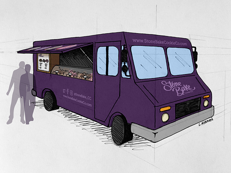 Food Truck Sketch at Explore collection of Food