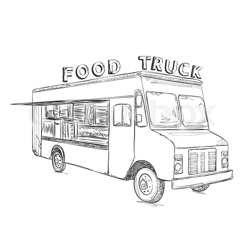 Food Truck Sketch at Explore collection of Food