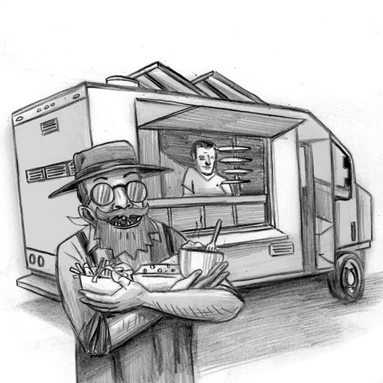 1280x1280 Best Food Truck Gatherings Food Amp Drink San Francisco - Food Truck Sketch