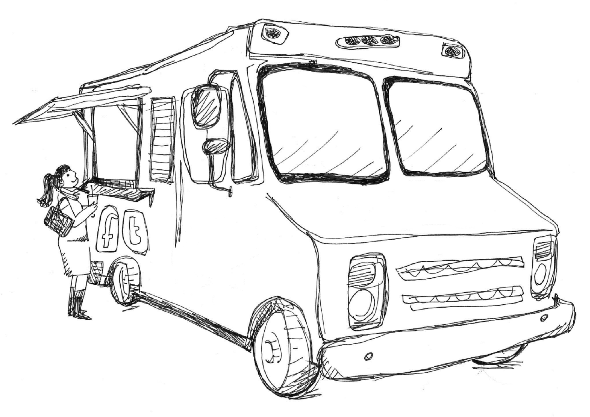 2059x1455 Eureka Wants Your Food Truck Suggestions News Blog - Food Truck Sketch