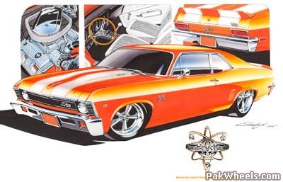 400x257 Collection Of Chip Foose Drawings For Sale High Quality - Foose Sketches
