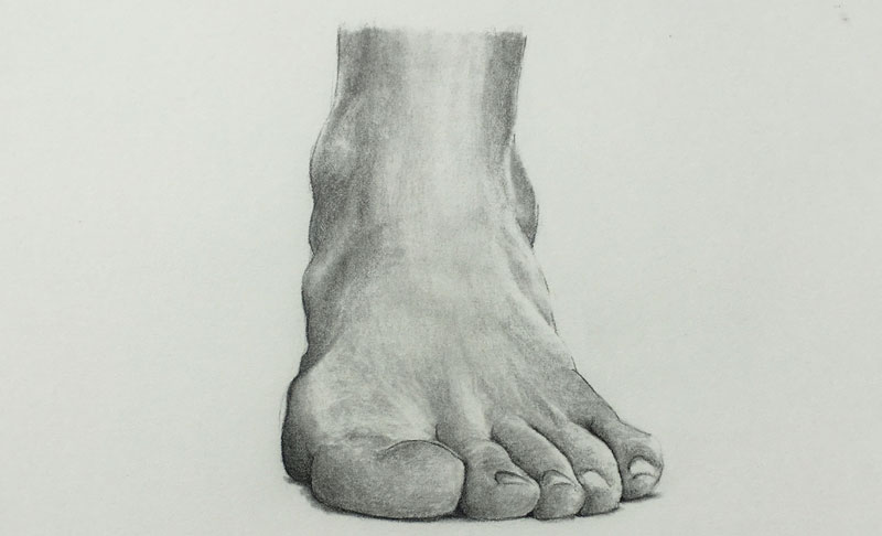 800x486 How To Draw Feet - Foot Sketch