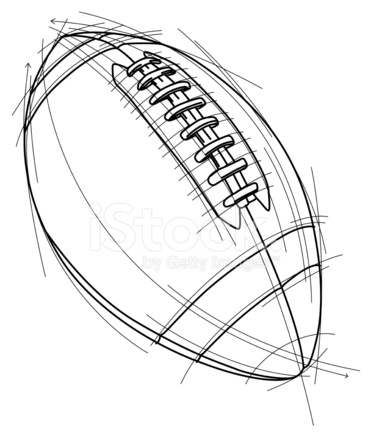 371x439 Football Sketch Stock Vector - Football Field Sketch