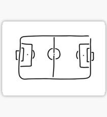 210x230 Field Sketch Stickers Redbubble - Football Field Sketch