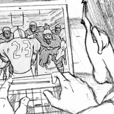 400x400 Football Video Game Kenny Velez - Football Game Sketch