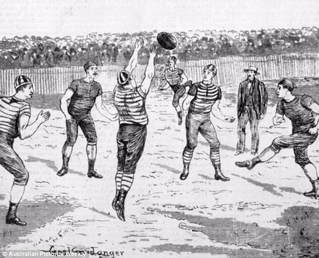 634x513 How Was Australian Rules Football Really Invented Daily Mail Online - Football Game Sketch