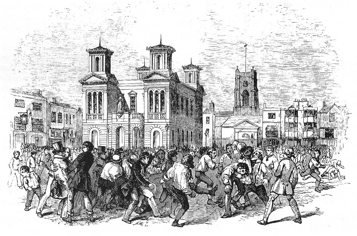 1145x757 Filethames V Townsend Football Game 1846.jpg - Football Game Sketch