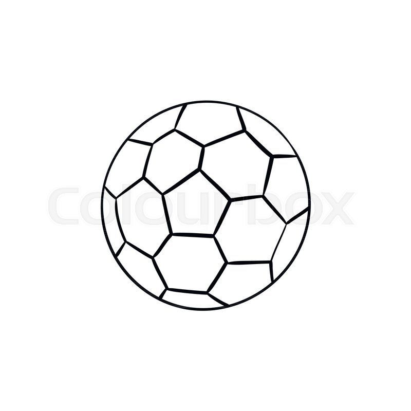 800x800 Soccer Ball Hand Drawn Outline Doodle Icon. Soccer Kick And Goal - Football Goal Sketch
