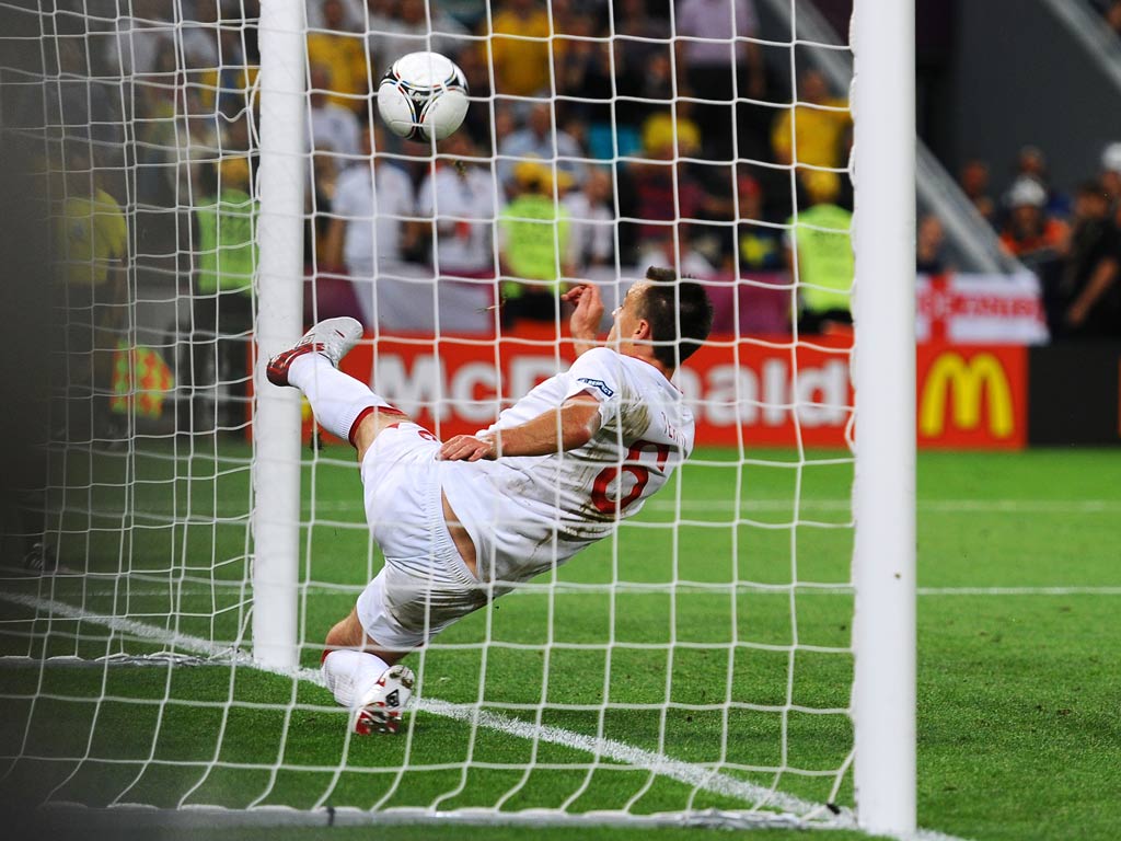 1024x768 The Most Controversial Goal Line Incidents The Independent - Football Goal Sketch