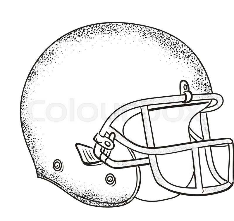 800x757 Drawing Sketch Style Illustration Of An American Football Helmet - Football Helmet Sketch