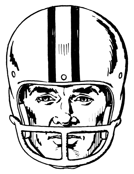 461x600 Sketch Clipart Football - Football Helmet Sketch
