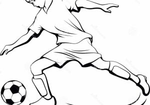 300x210 Drowig And Skeching With A Boy Play Footbal Sketch Athlete - Football Player Sketch