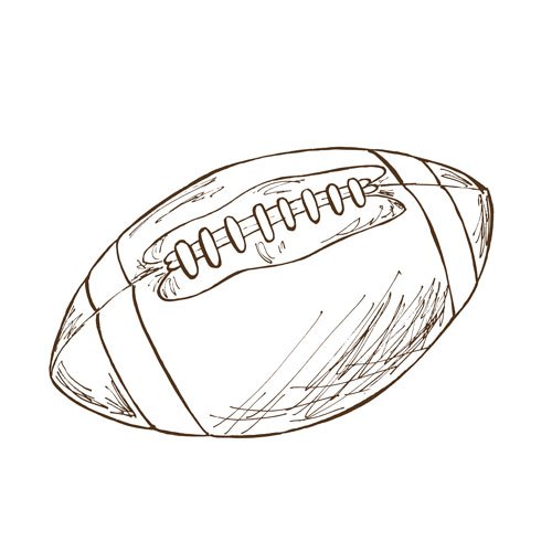 500x500 Sd 21 Football Sketch - Football Sketch