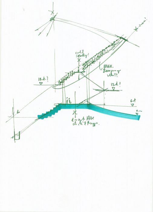 506x700 San Nicola Football Stadium Bari, Italy, 19871990 Renzo Piano - Football Stadium Sketch