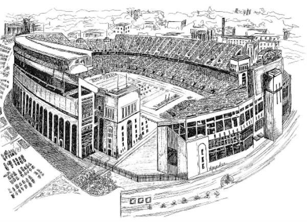 Football Stadium Sketch At Explore Collection Of