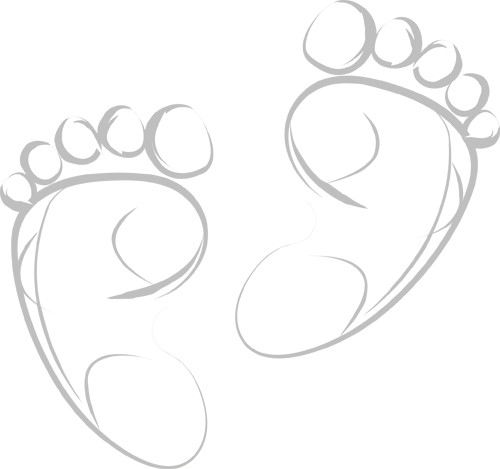 500x469 Footprint Sketch Print Art People Print Art - Footprint Sketch