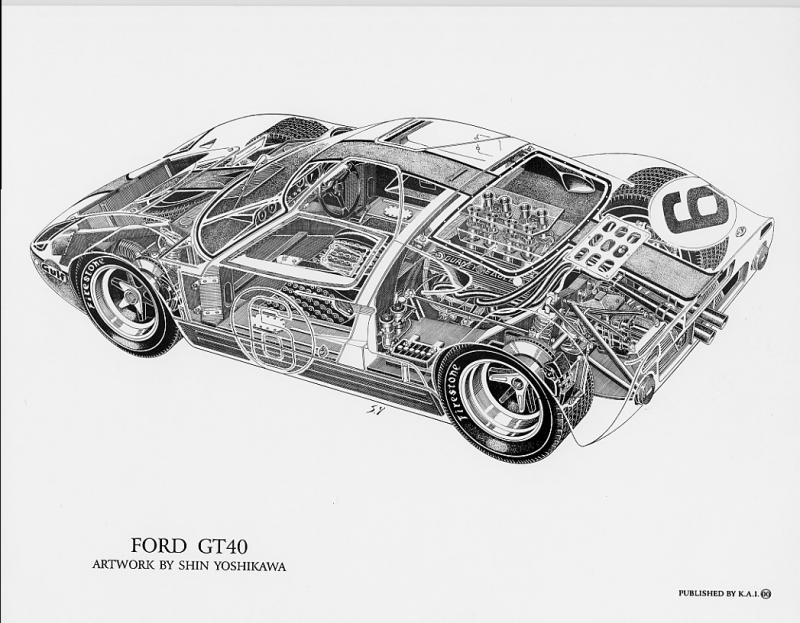 800x623 Kai Art International - Ford Gt Sketch