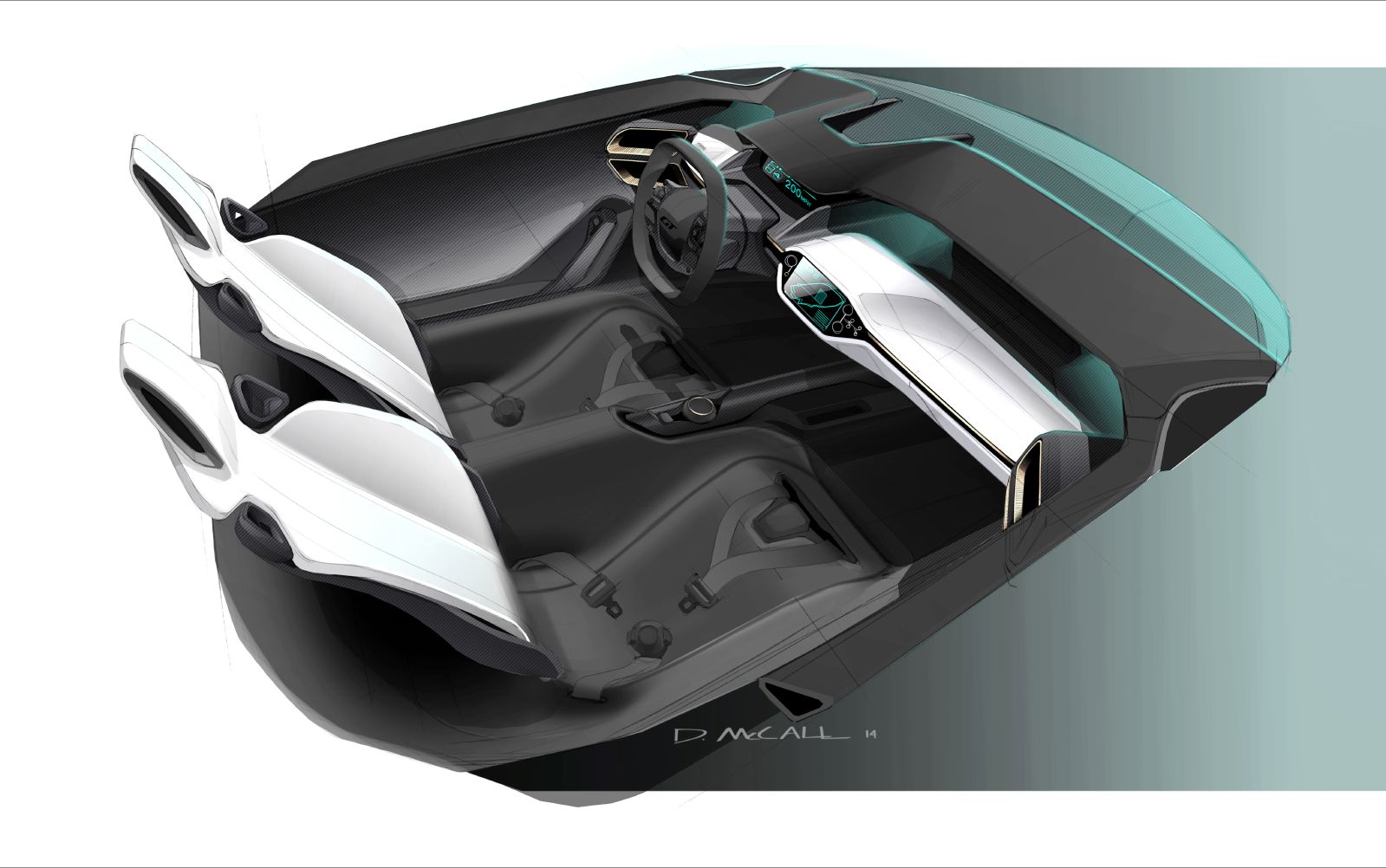 1599x1002 Design Development Ford Gt (2016) - Ford Gt Sketch