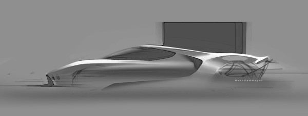 600x227 A Sketch Comes To Life 2017 Ford Gt Supercar - Ford Sketch