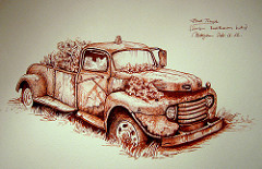 240x155 Rusty Ford Truck Old Ford Sketch Into Maruman F4 S84 - Ford Truck Sketch