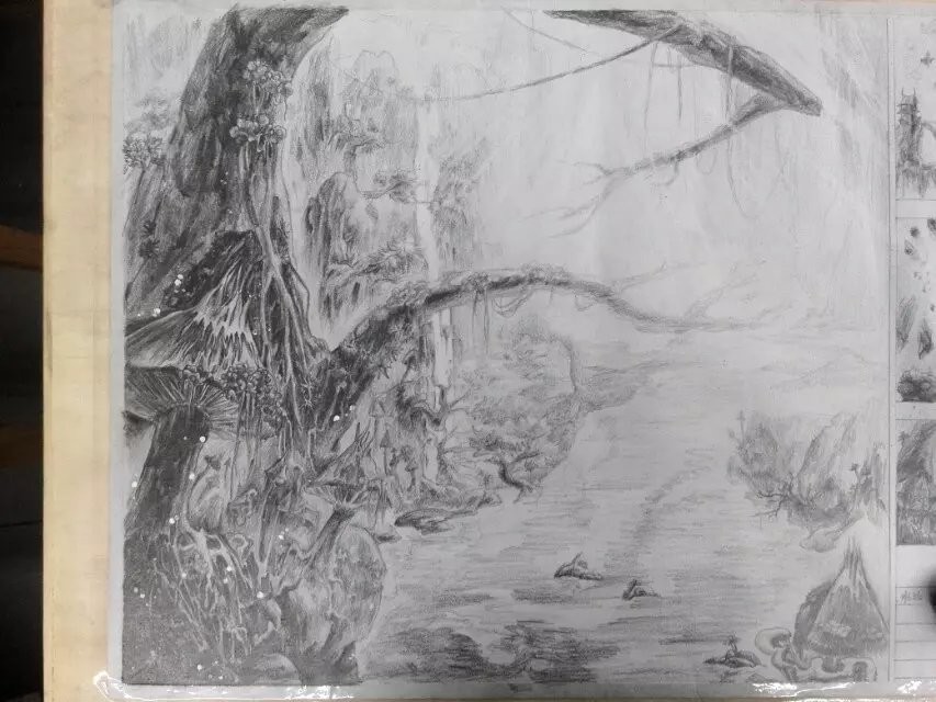 853x640 Pan Li - Forest Pencil Sketch