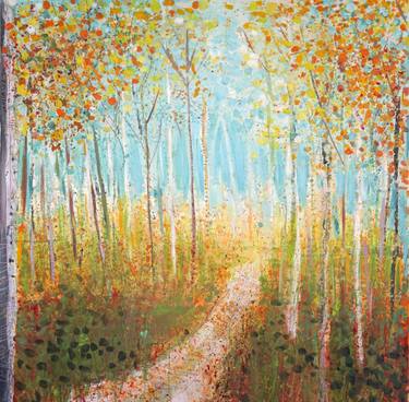 375x368 Forest Sketch Painting By Sandy Dooley Saatchi Art - Forest Sketch